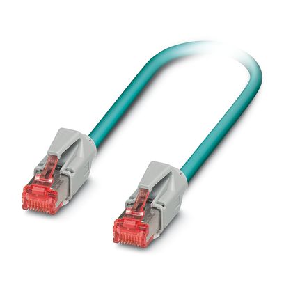 Phoenix Contact Ethernet Cordset; NBC-R4AC/10.0-93E/R4AC; RJ45 to RJ45; CAT5; Male Straight to Male Straight; 4-Pin; 10m PUR Cable
